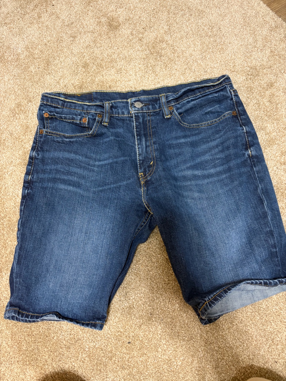 Levi's Women's Bermuda Shorts in Dark Blue Wash